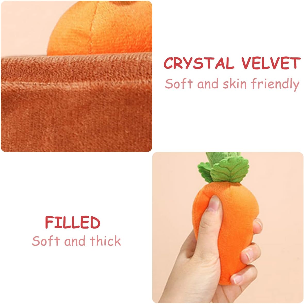 Detalle de Gatphy Carrot Snuffle Mat for Dogs – Non-Slip Interactive Plush Carrot Patch Toy