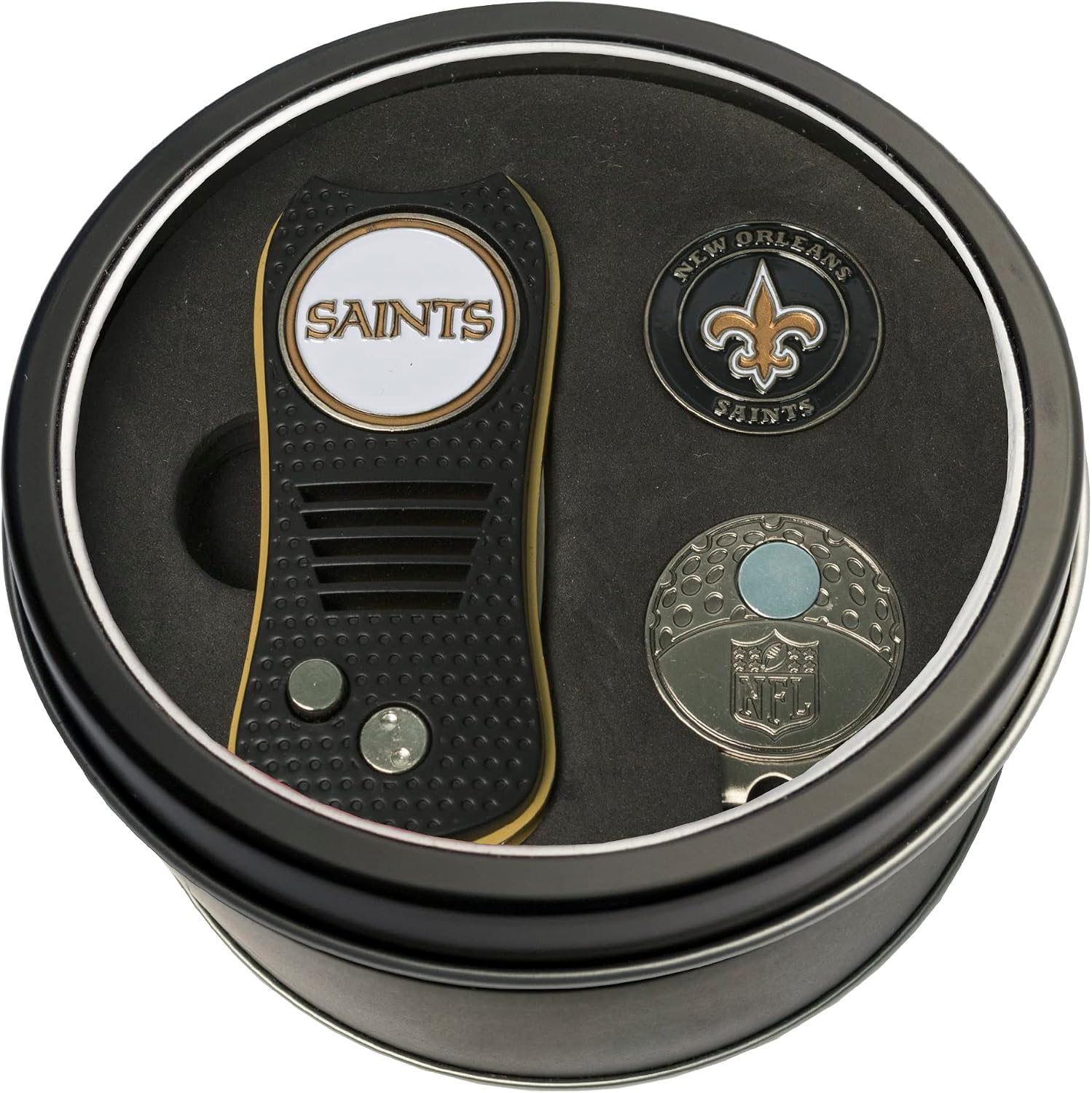 Detalle de Team Golf NFL Gift Set Switchblade Divot Tool, Cap Clip & Enamel Ball Markers