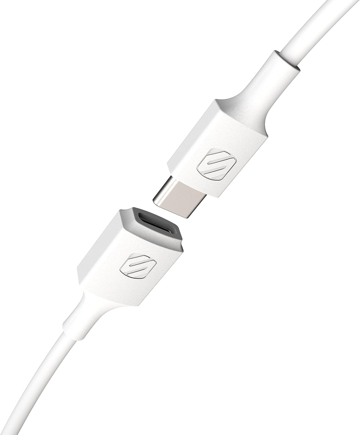 Detalle de Scosche ExtendIt USB Type-C Extension Cable (3 ft, White) - USB-C Female to USB-C Male