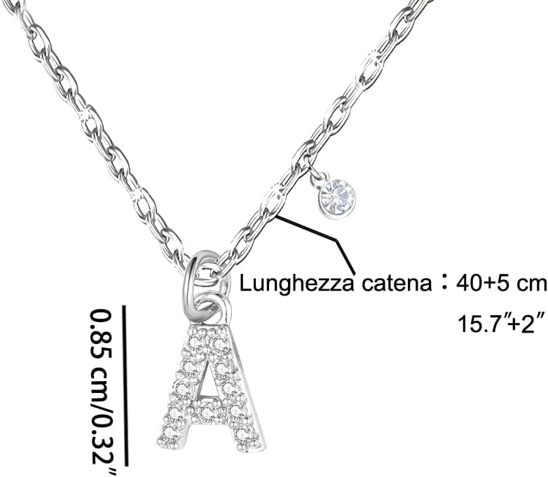 Detalle 2 de GUOYU 26 Collana Iniziale Lettera 26