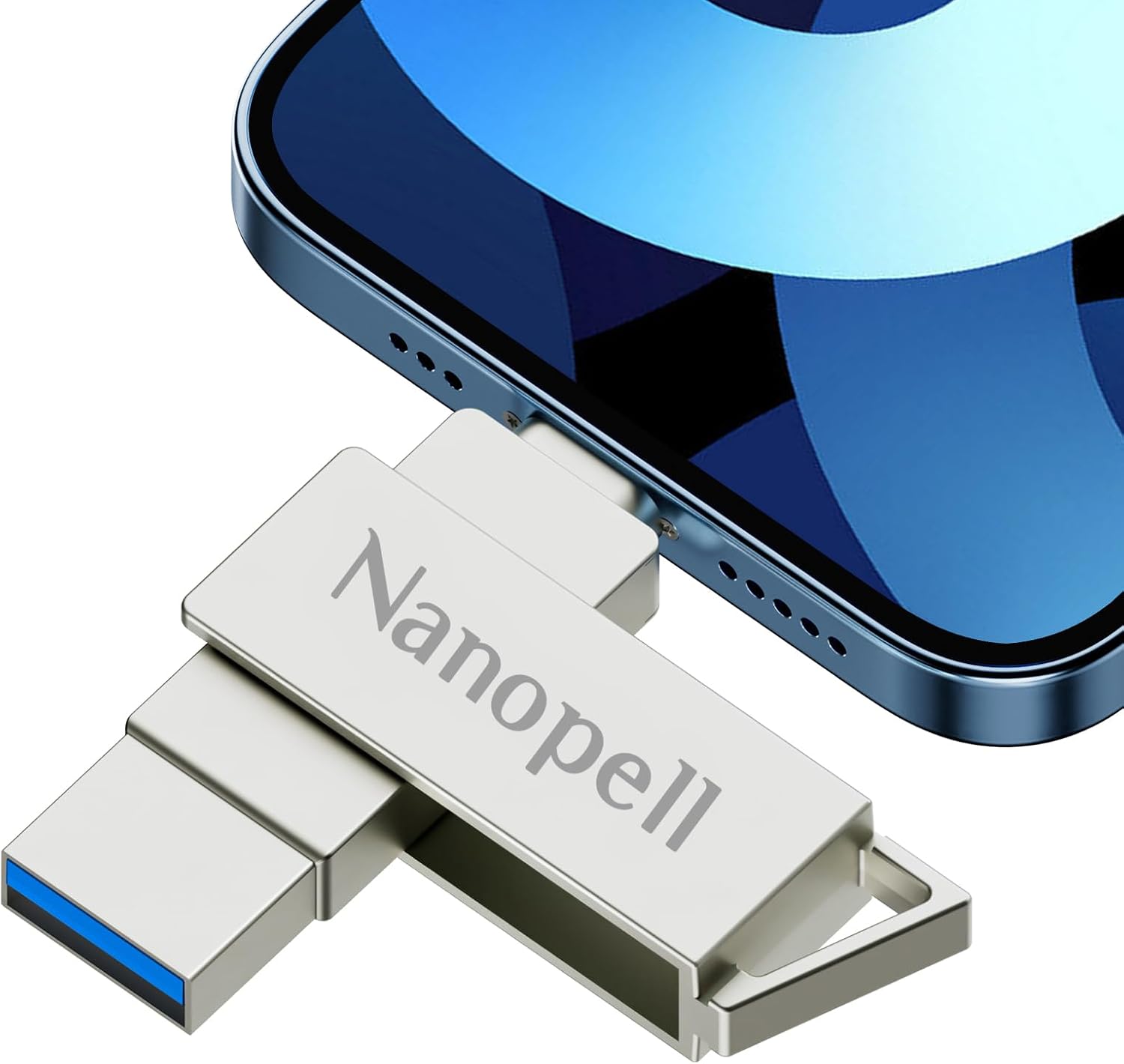 Detalle de Nanopell USB Stick 128GB 3‑in‑1 Speicherstick