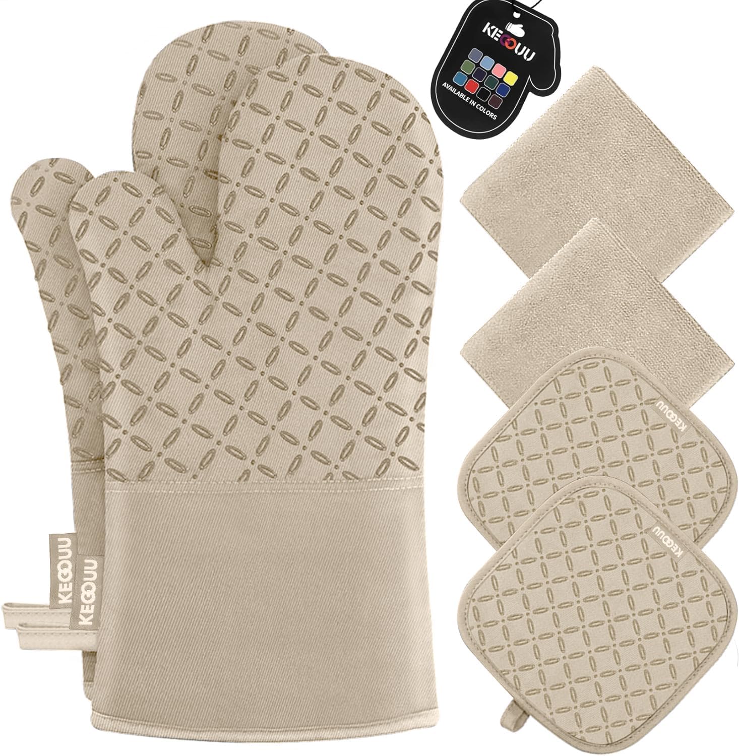 KEGOUU Oven Mitts 500°F Set