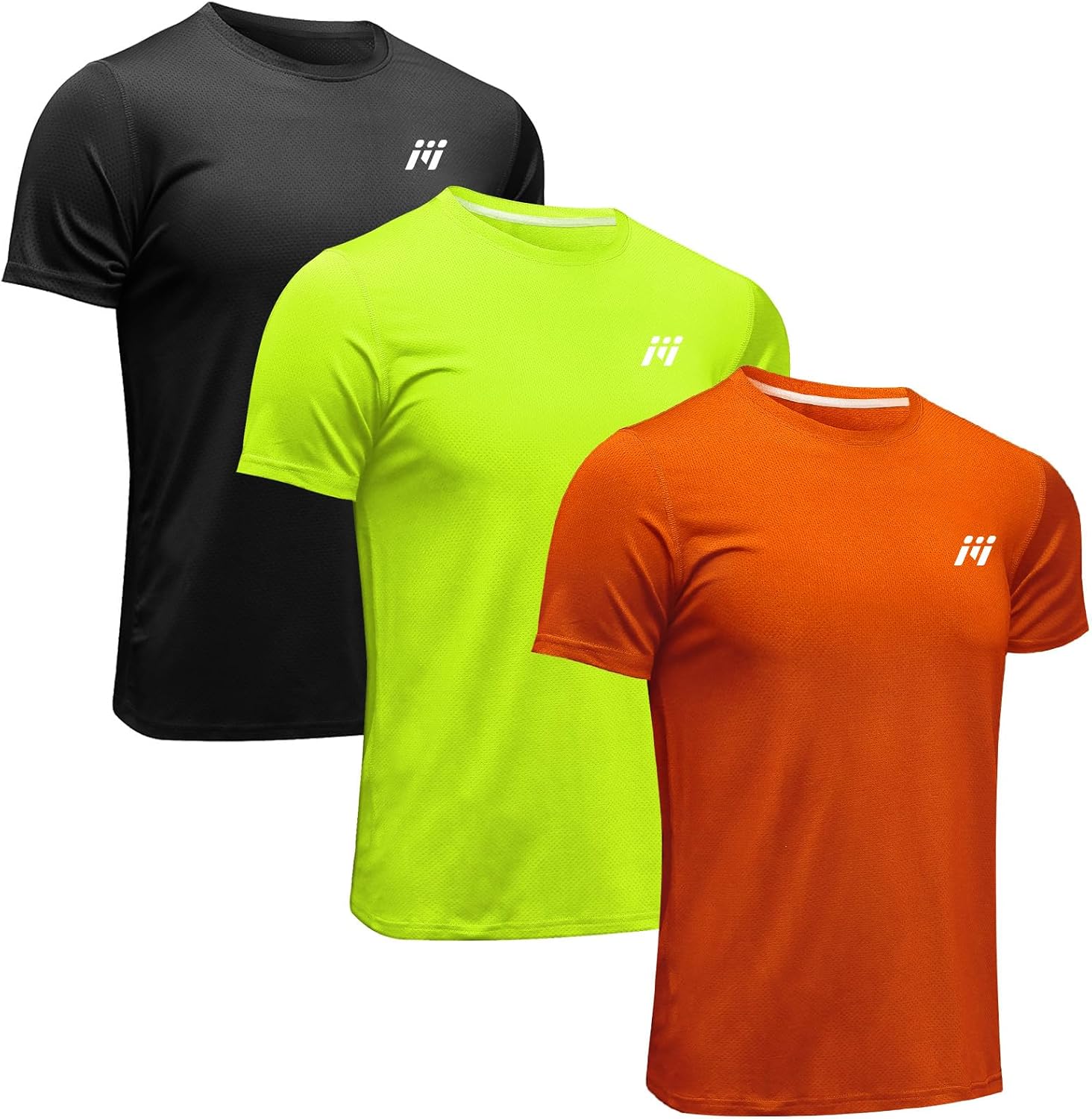 Detalle de MEETWEE Sportshirt Herren – Kurzarm Mesh Funktionsshirt