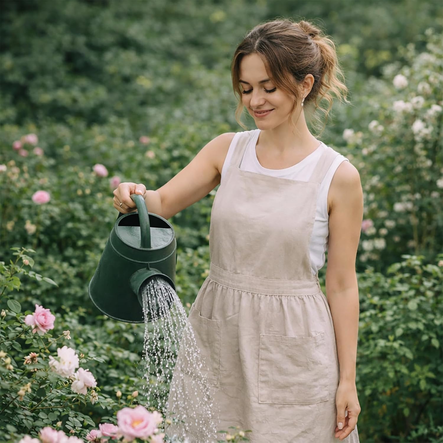 Detalle 1 de Pinknoke Pinafore Apron, Cotton Blend