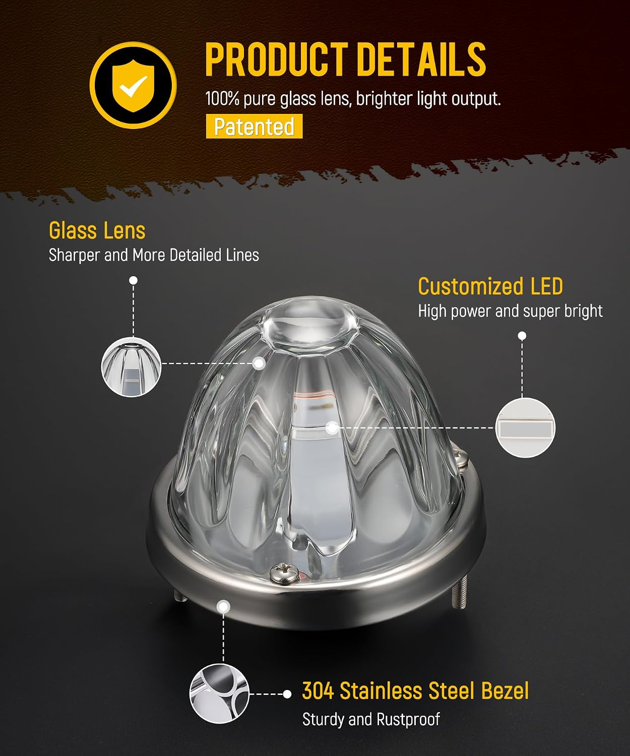 Thumbnail 2 de Watermelon LED Side Marker Lights, 2 Pack