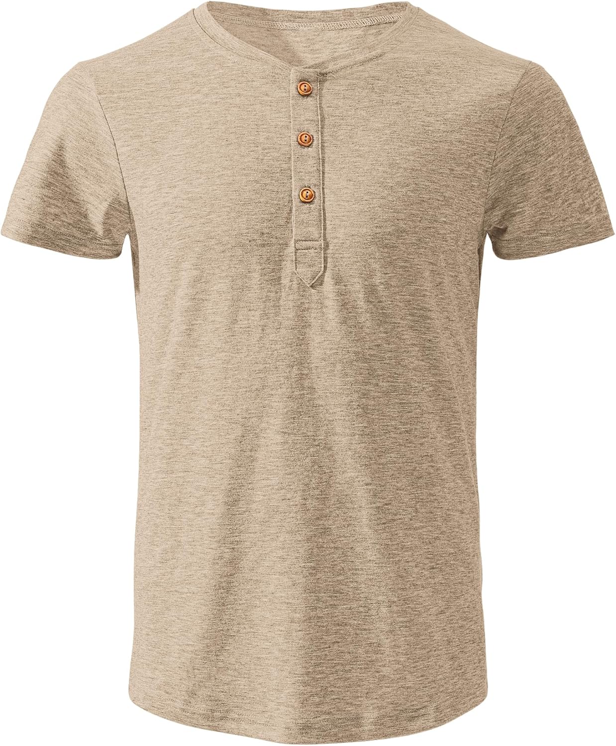 Thumbnail 3 de TARAINYA Henley Shirt Herren – Baumwolle Kurzarm mit 3-Knopf-Leiste (M–4XL)