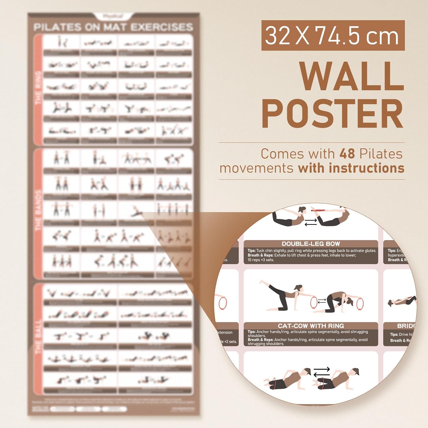 Detalle de PhysKcal Pilates ring set for 15-inch workouts