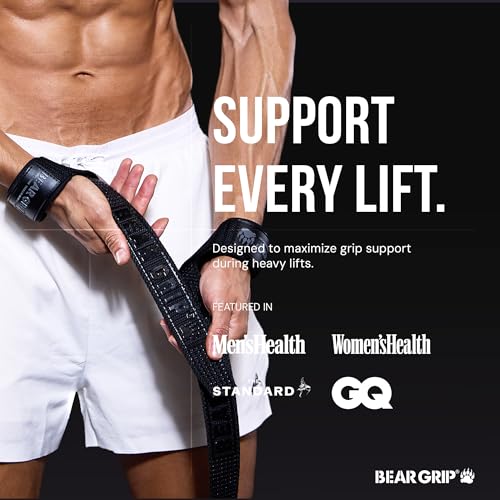 Detalle de BEAR GRIP Lifting Straps – Premium Weight Lifting Wrist Straps by BEAR GRIP