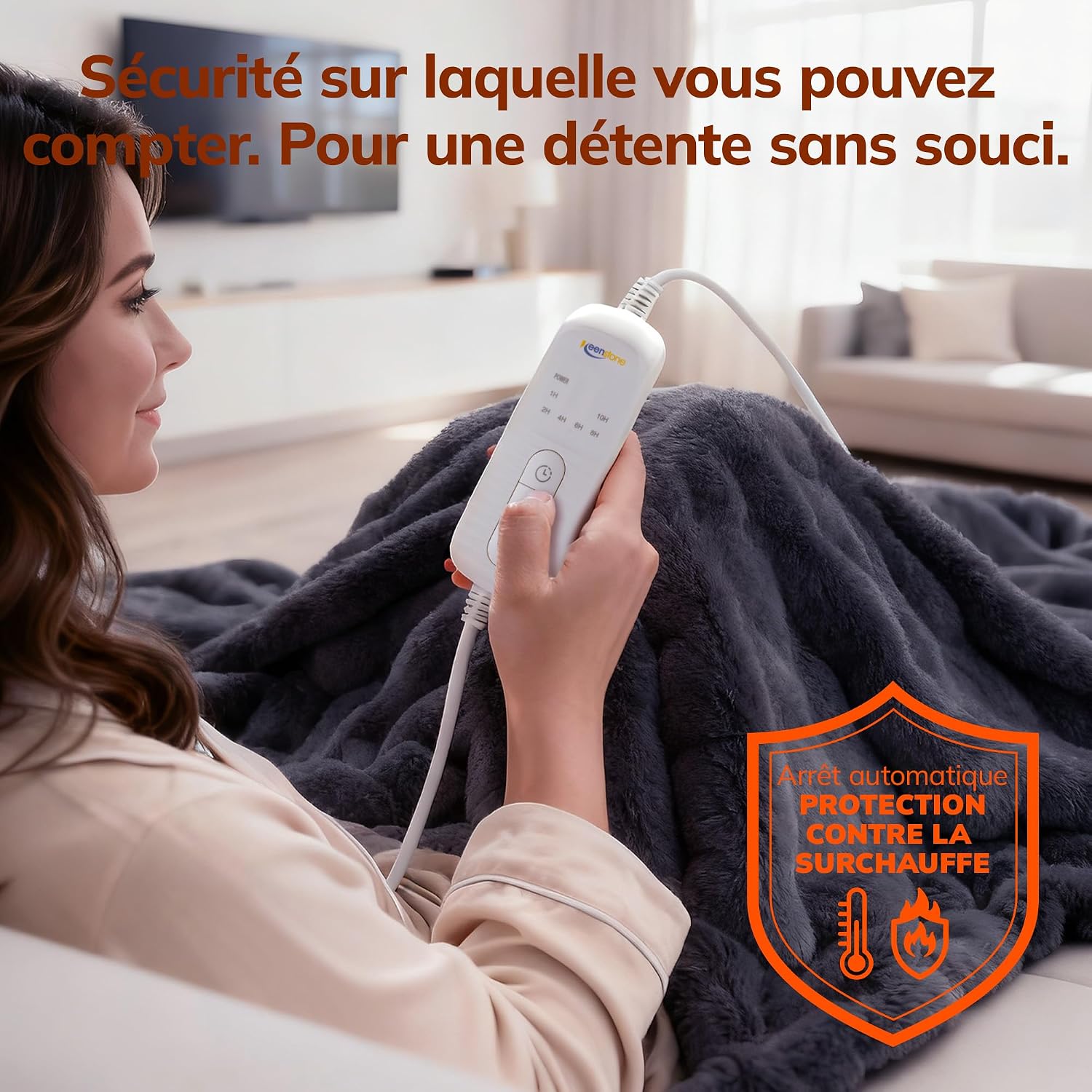 Detalle de Couverture chauffante Keenstone 10 h