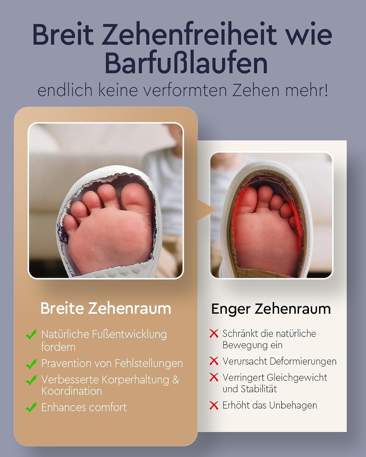Thumbnail 2 de IceUnicorn Barfußschuhe Kinder Breite Knit