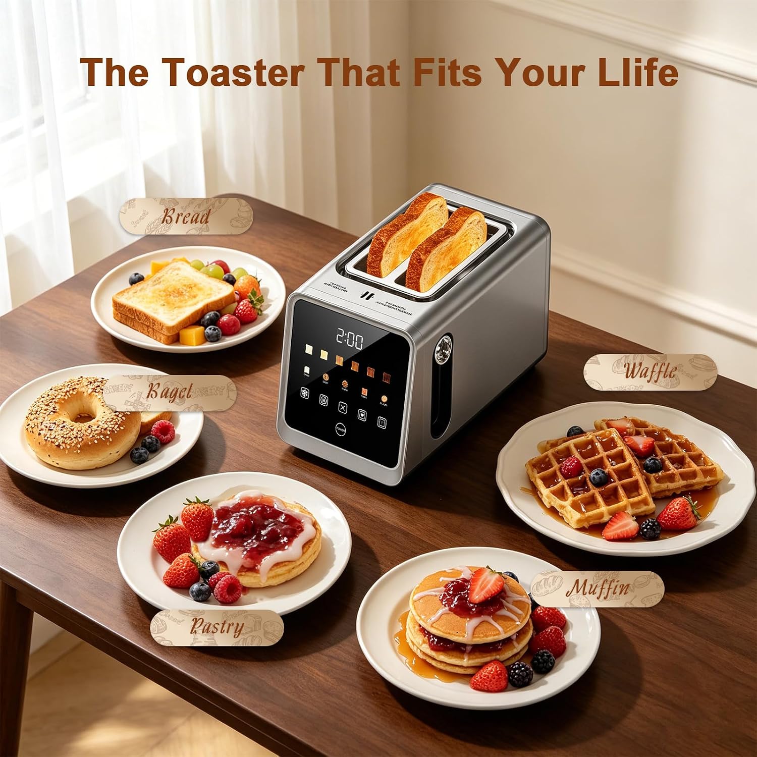 Detalle de Smart Toaster 2-Slice Digital Toaster