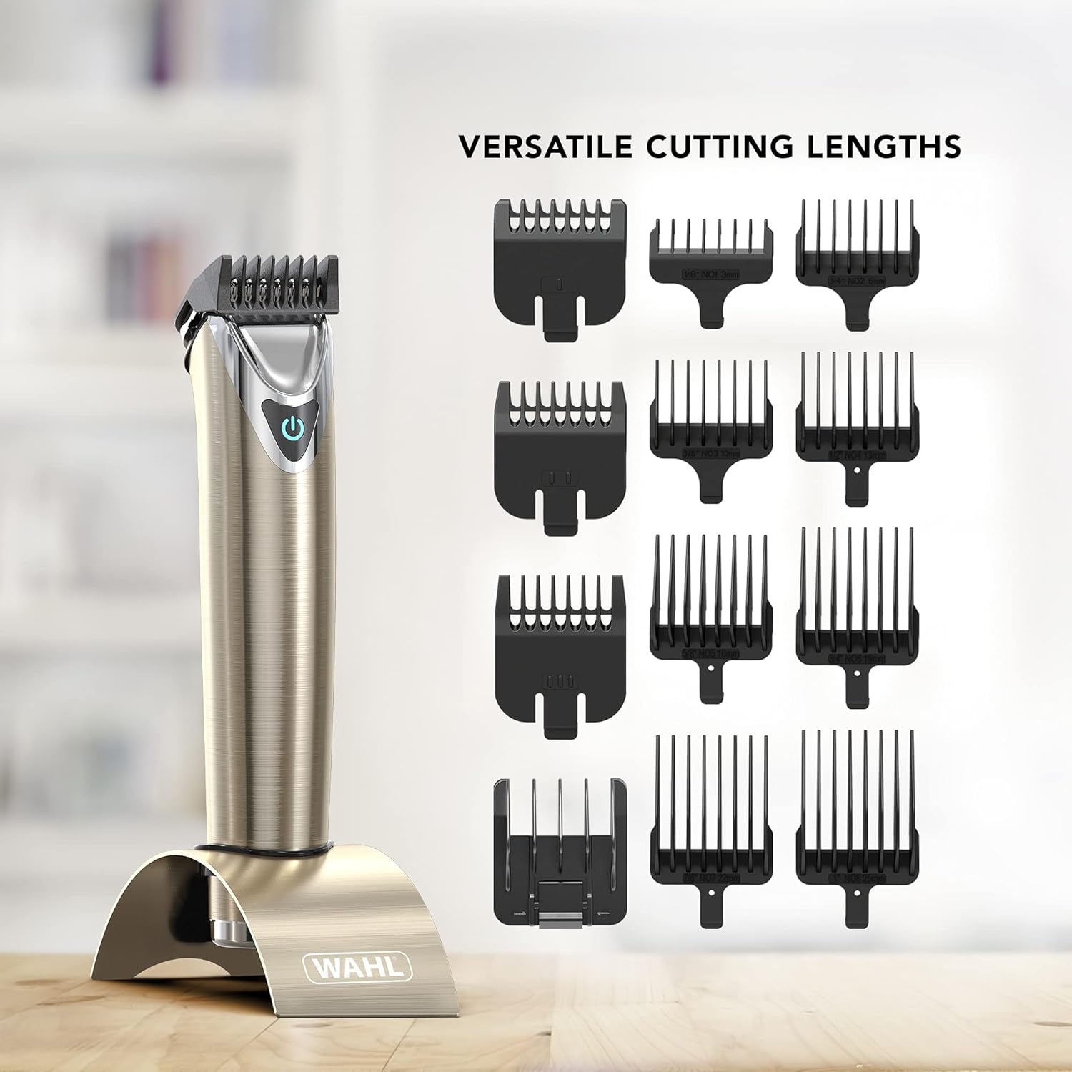 Thumbnail 3 de Wahl Stainless Steel 9 in 1 Multigroomer (Cordless) – Beard, Stubble, Nose & Ear Trimmer Set