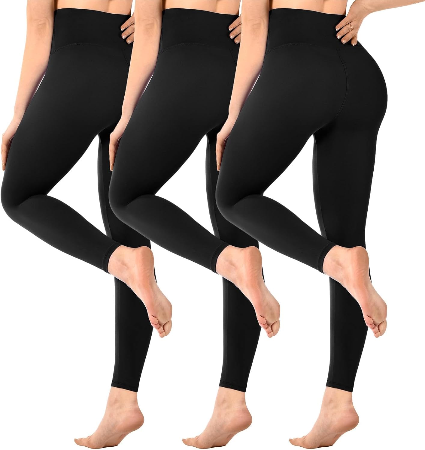 Detalle de SINOPHANT 3er Pack Leggings Damen High Waist, blickdicht 🧘♀