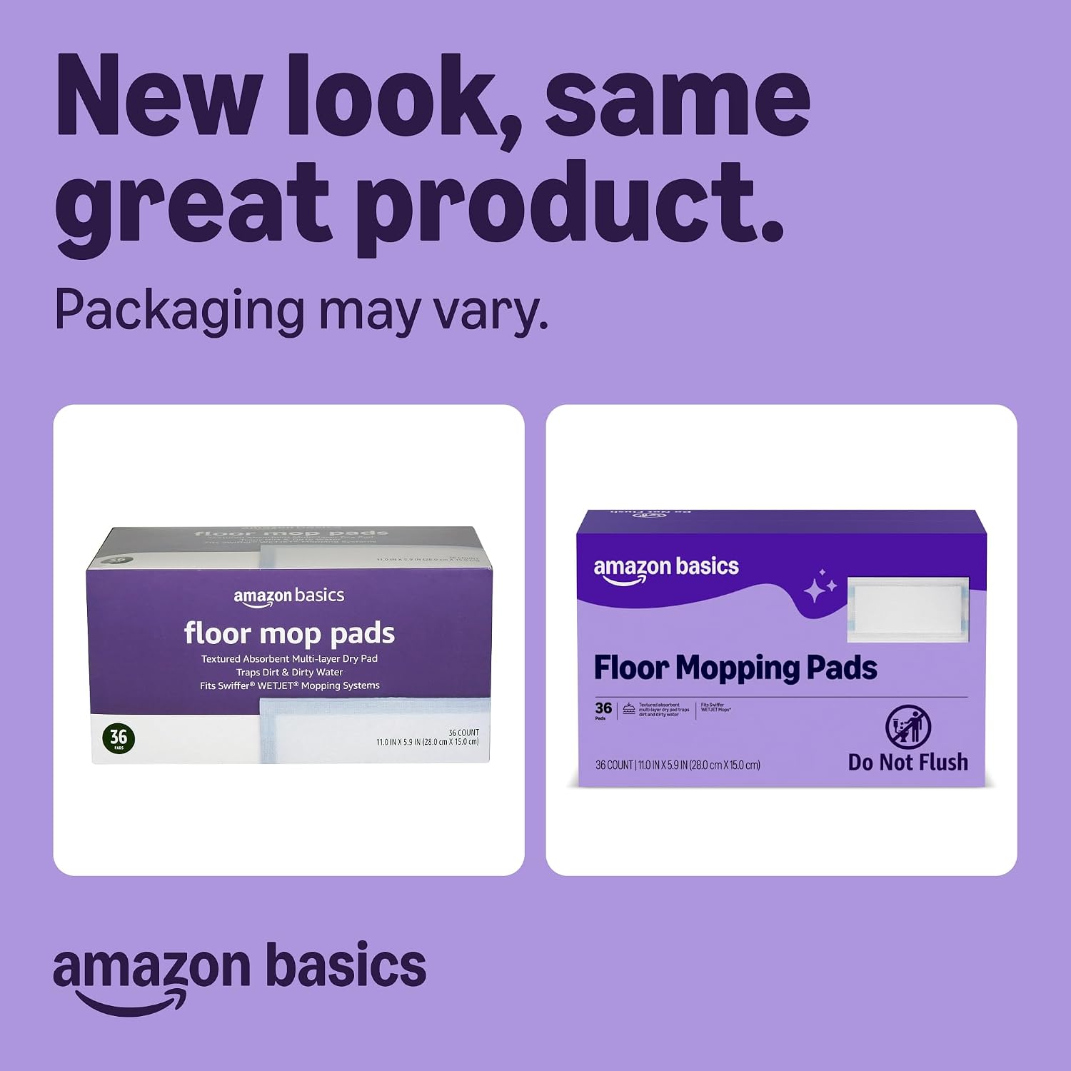 Detalle 2 de Amazon Basics Floor Mopping Pads 36 pack 🧹