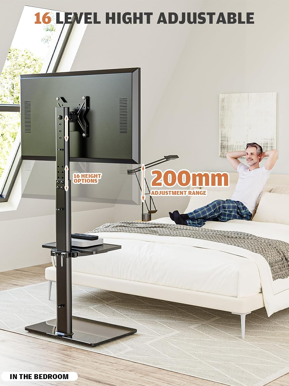 Thumbnail 4 de TV Standfuß HT2001BP höhenverstellbar 19–42 Zoll