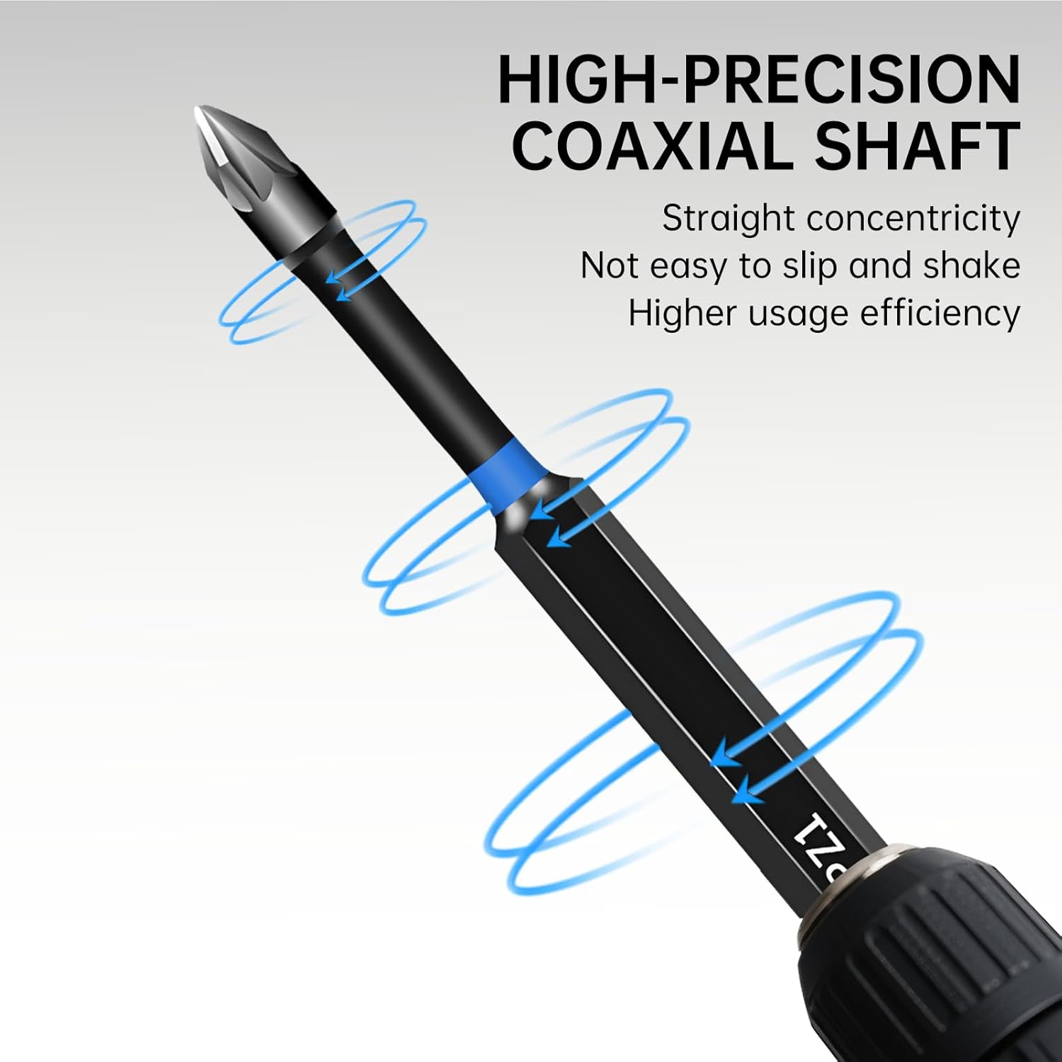 Thumbnail 5 de KASAFE 10 Pcs Long PZ2/PH2 Magnetic Impact Screwdriver Bits – S2 Steel, 1/4" Hex