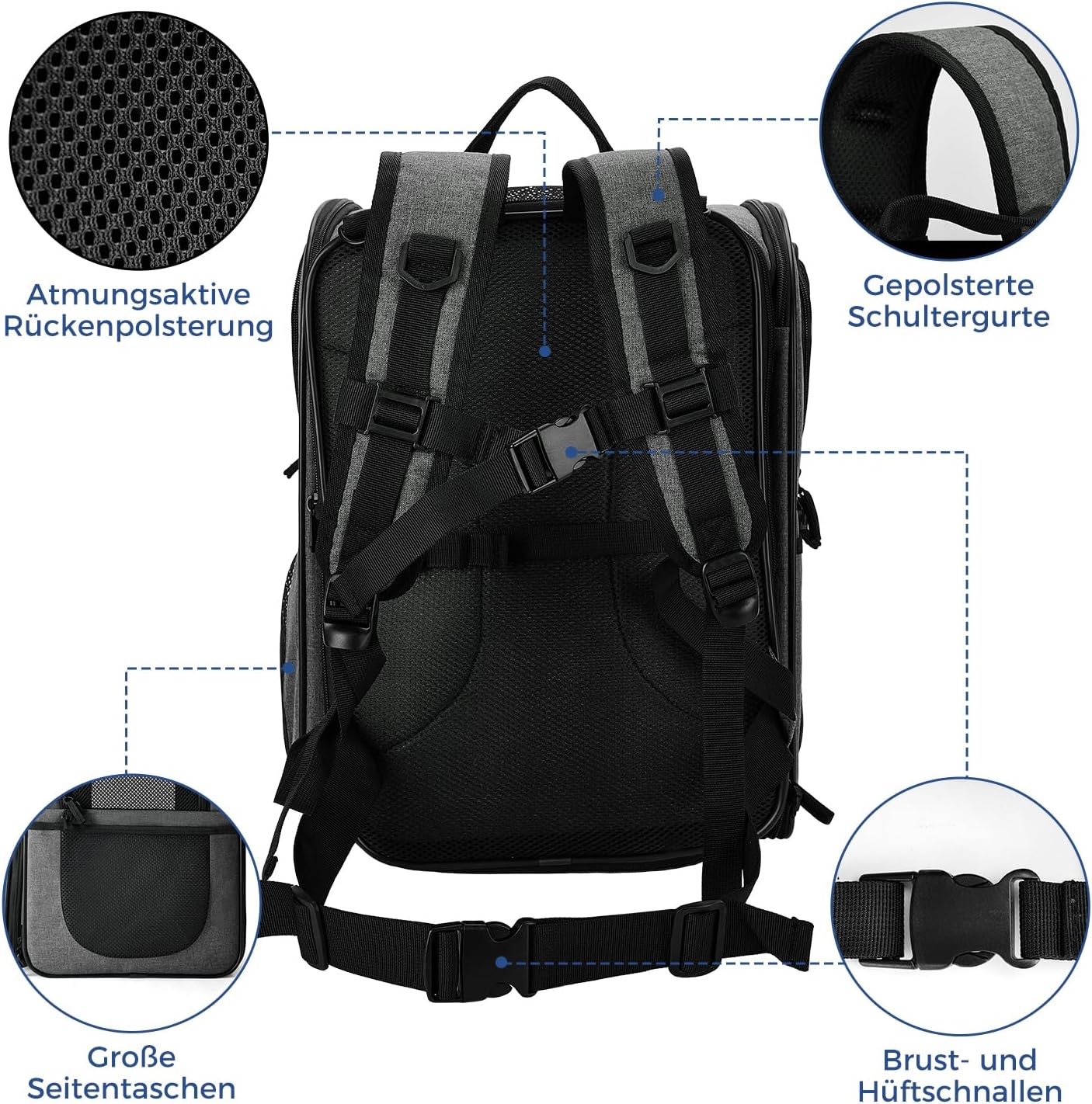 Thumbnail 4 de apollo walker Erweiterbar Katzenrucksack 16"