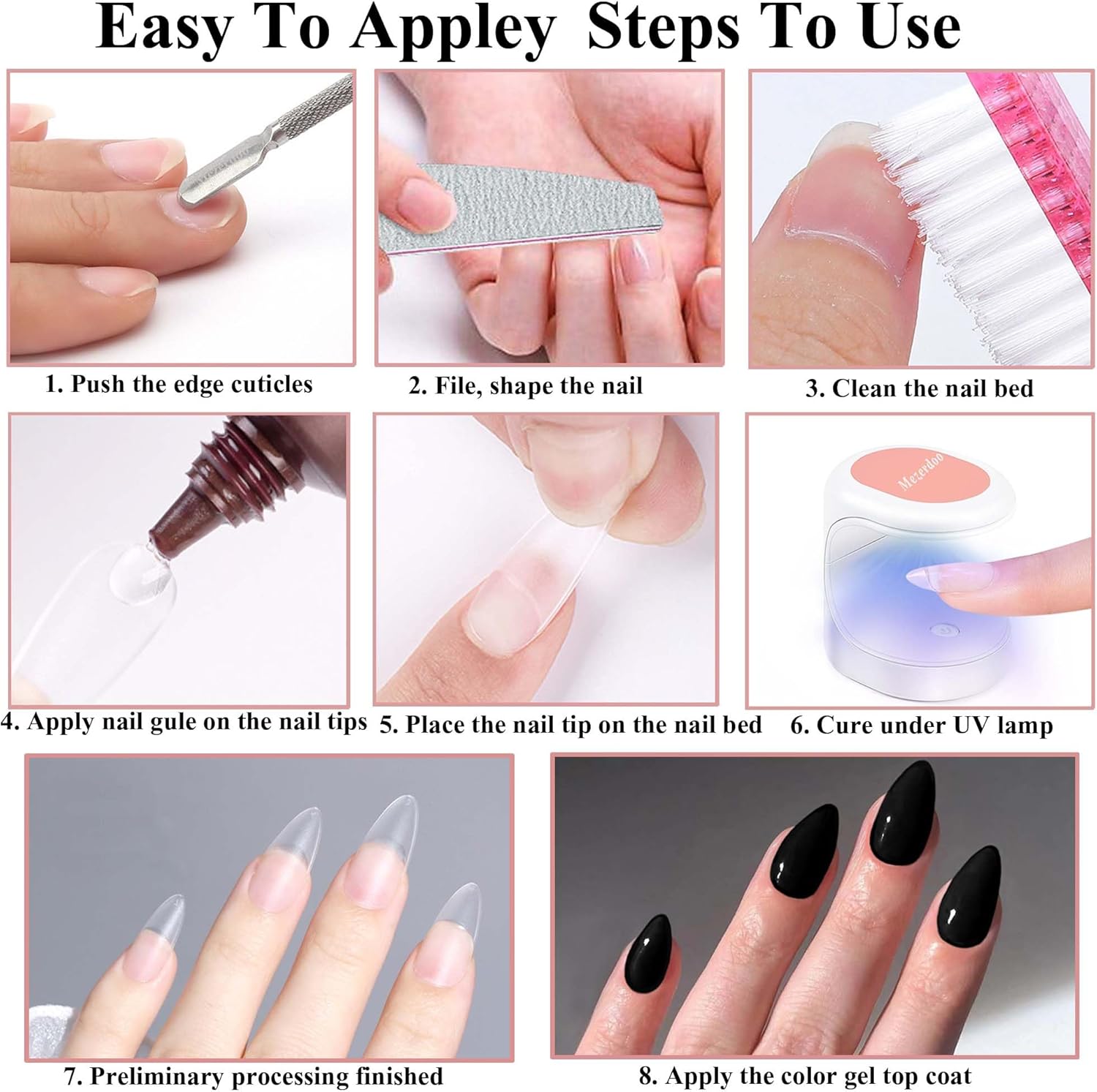 Thumbnail 5 de Tip In Gel 510 pezzi Tips Unghie 💅
