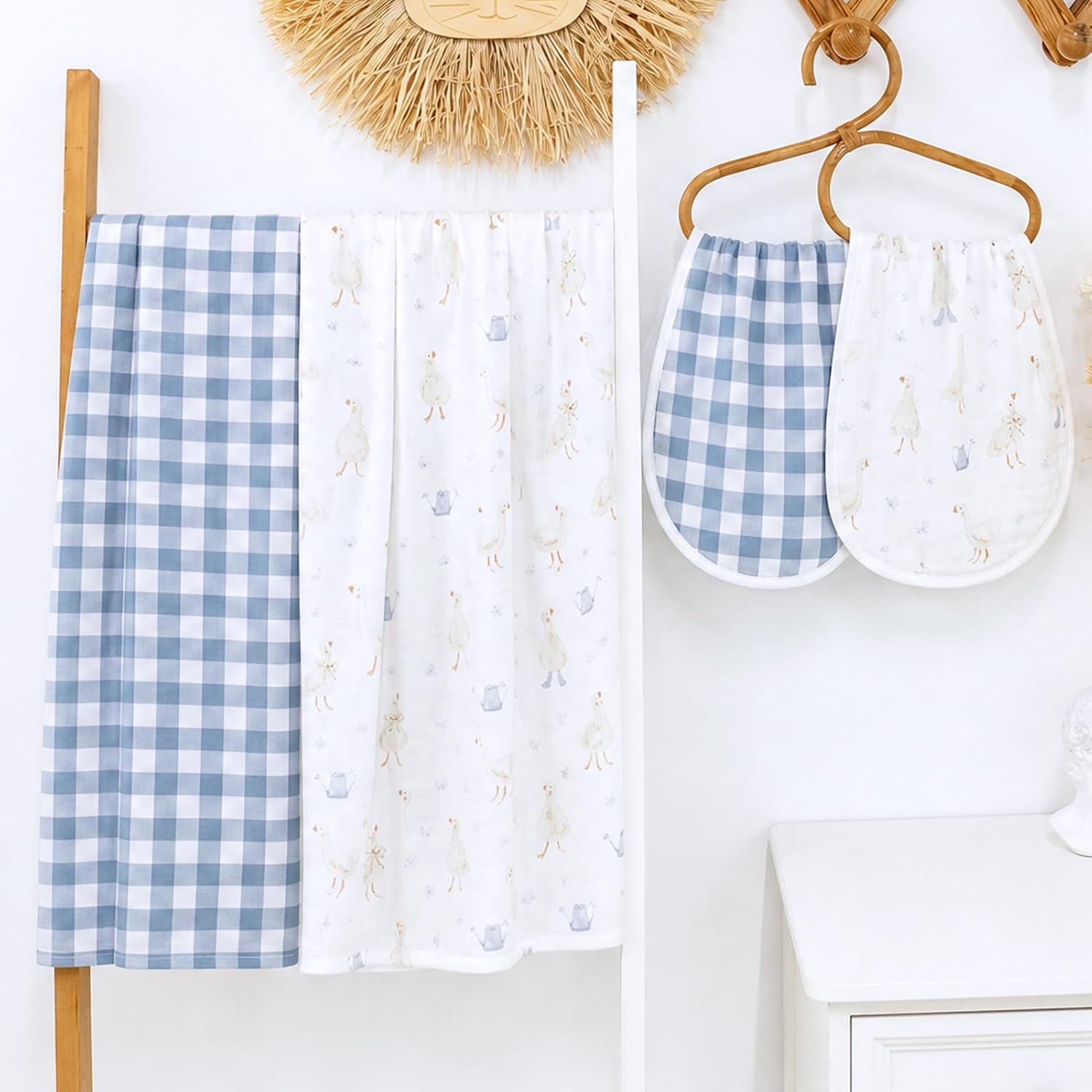 Detalle 2 de LifeTree Muslin Swaddle Blankets 47" x 47