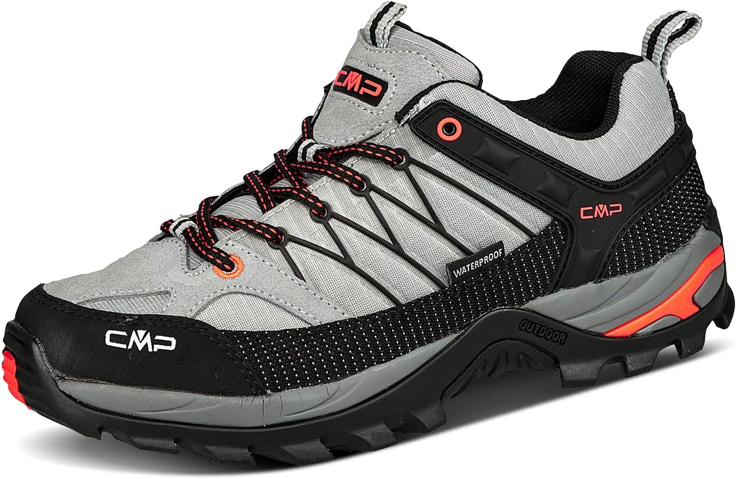 Detalle de CMP Rigel Low Trekking Shoes Wp: Scarpe da trekking uomo impermeabili, Antracite-Limegreen, 41 EU