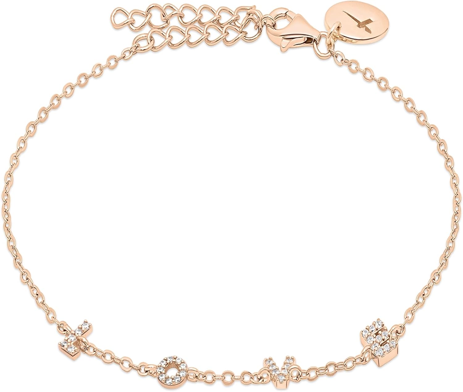 Detalle 2 de Tamaris Schmuckarmband aus 925er Silber – LOVE mit Zirkoniasteinchen, 17,5 cm