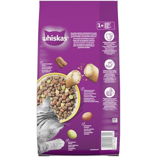 Thumbnail 2 de Whiskas Trockenfutter für ausgewachsene Katzen mit Huhn – 3,8 kg