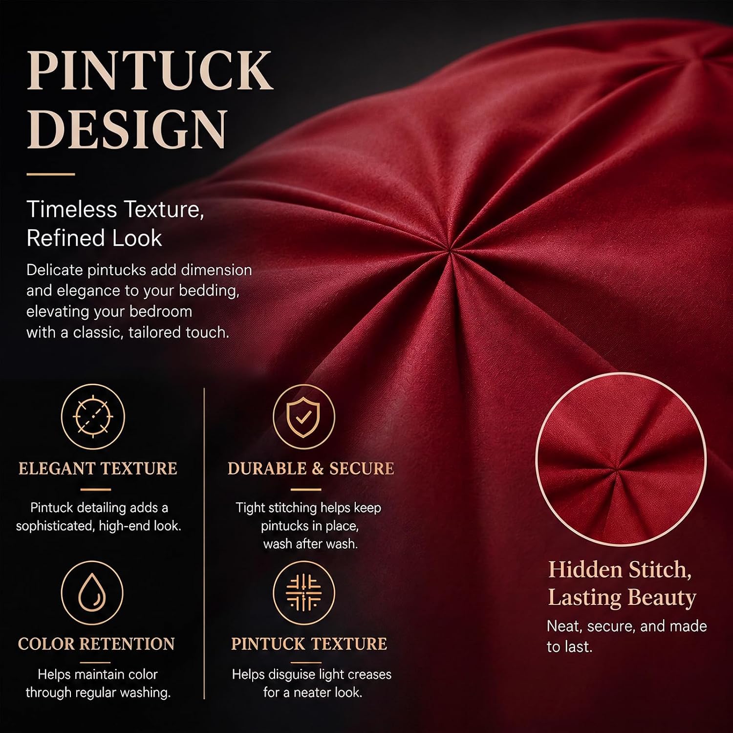 Detalle de CozyLux Twin XL Comforter Set