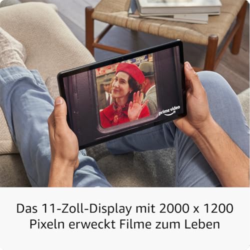 Detalle 2 de Amazon Fire Max 11-Tablet (Neueste Generation) – 11 Zoll, Octa-Core, 4 GB RAM, 128 GB, ohne Werbung, Wi‑Fi 6