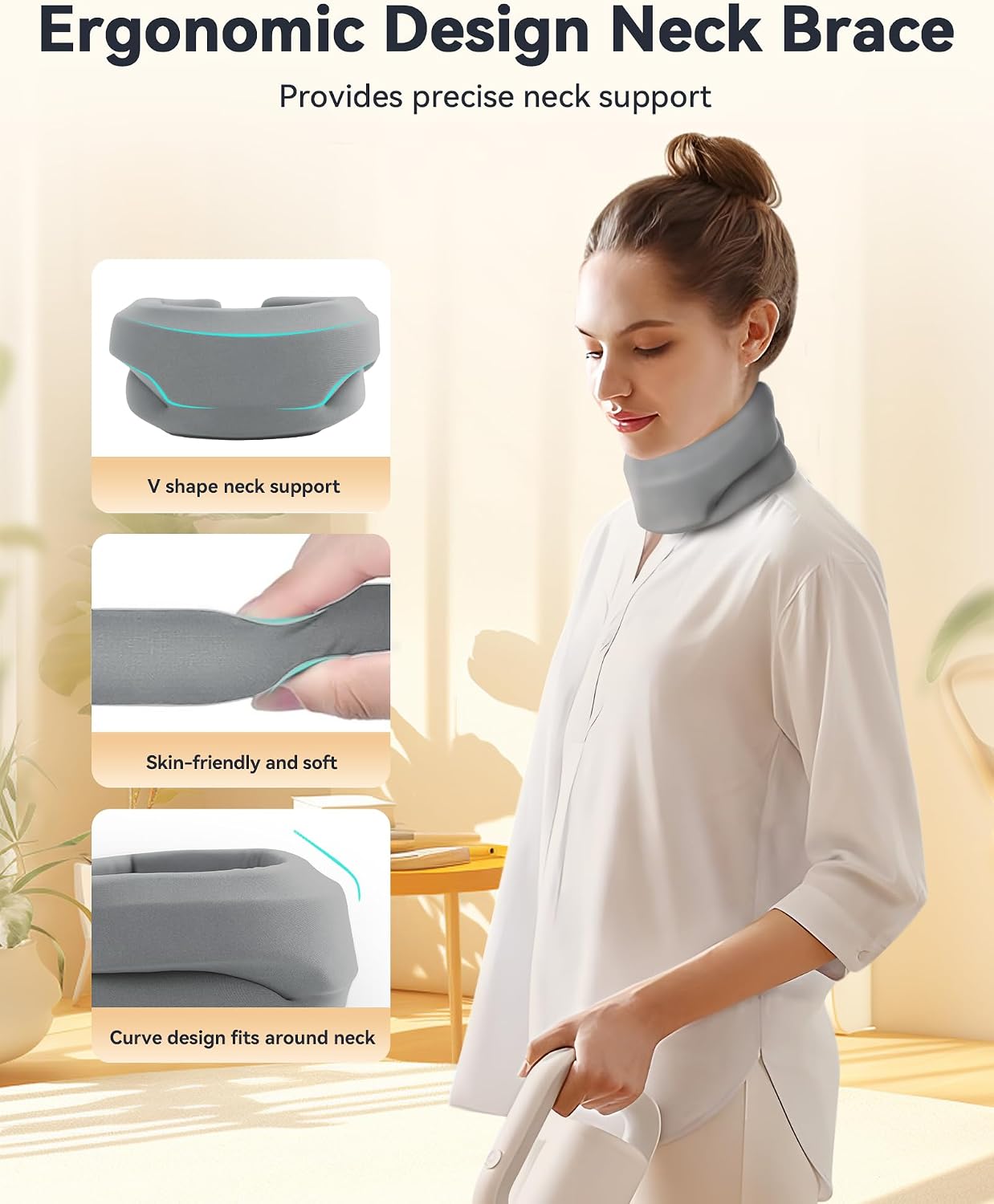 Thumbnail 4 de BETOVIN 1 Heated Neck Brace, Small Adjustable Collar with Removable Heating Pad