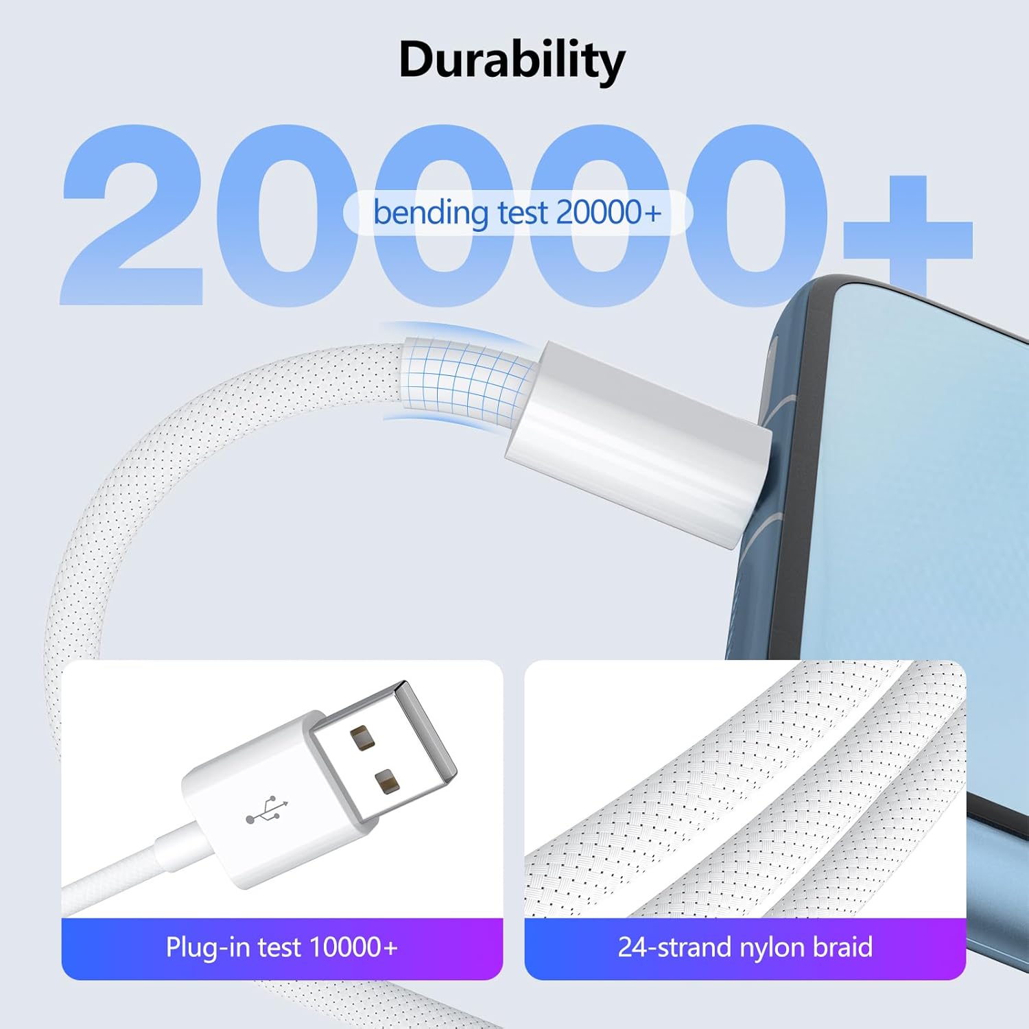 Thumbnail 1 de JJCALL USB C Kabel 1 m