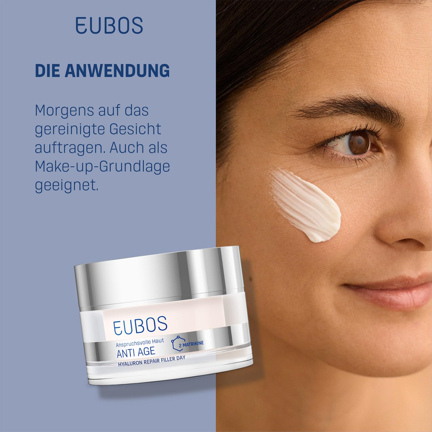 Detalle de EUBOS Hyaluron Repair Filler Day Creme – 50 ml für empfindliche, anspruchsvolle Haut