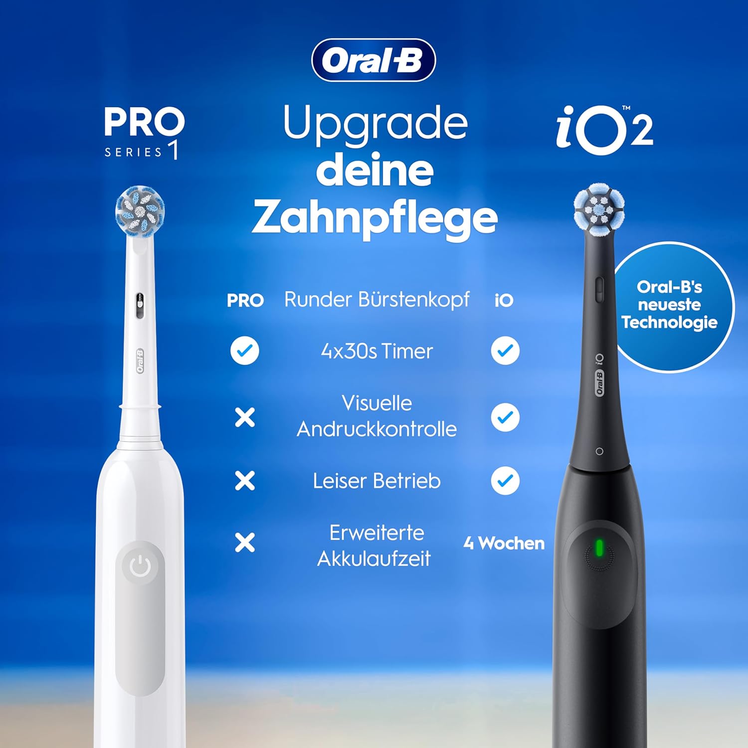 Detalle de Oral-B Pro Series 1 elektrische Zahnbürste 1 Aufsteckbürste