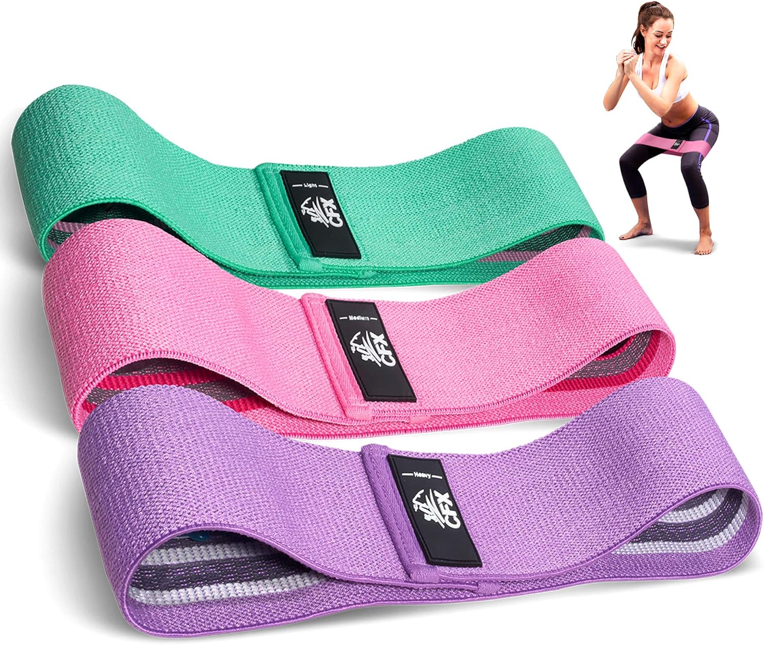Detalle de CFX Resistance Bands Set 3-levels for glutes ๐๏ธโ