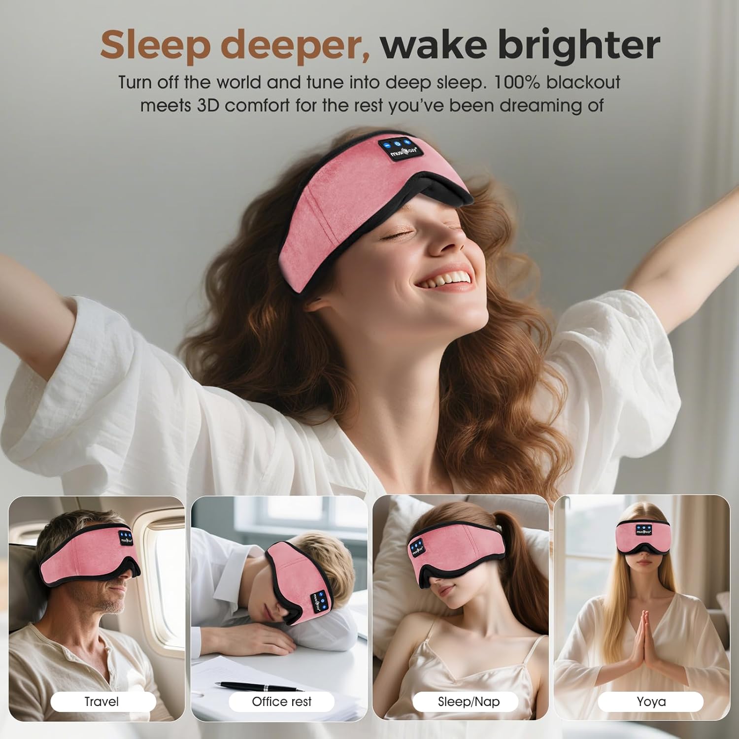Thumbnail 6 de MUSICOZY Sleep Mask Headphones Bluetooth 5.4