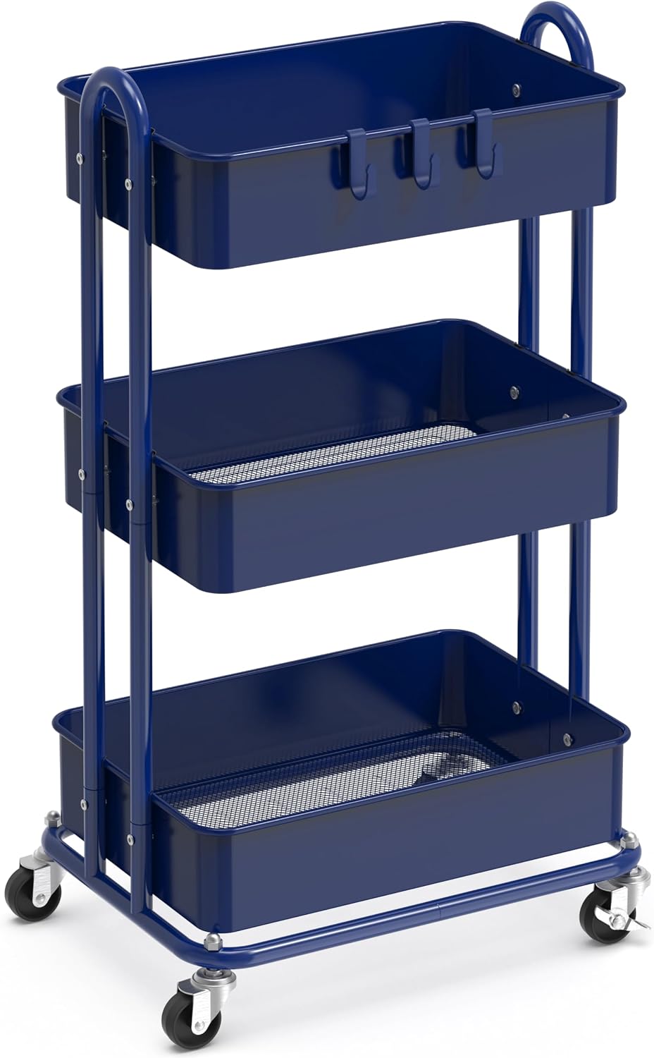Detalle de Simple Houseware Utility Cart, 3-Tier