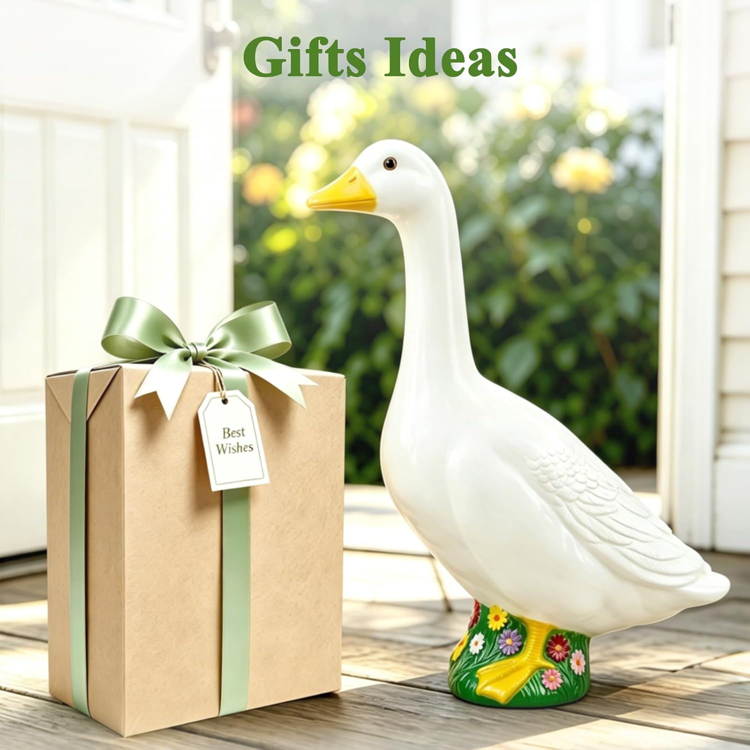Thumbnail 3 de Hofriyo Porch Goose Statue, 23 Inch