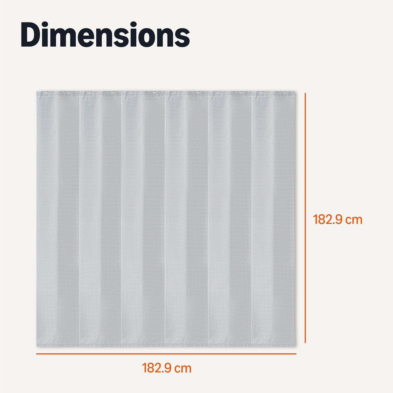 Thumbnail 4 de Amazon Basics Rideau de Douche en Polyester Style Moderne | 183 x 183 cm | Gris foncé