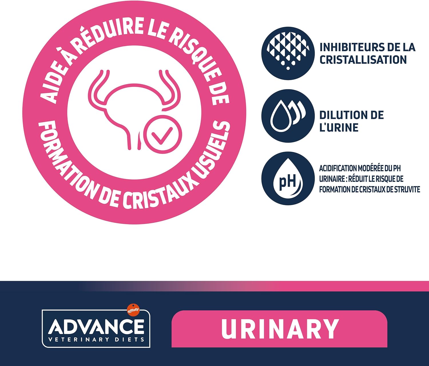 Detalle de Advance Veterinary Diets Urinary – Croquettes pour Chats 8 kg, Protection de l’appareil urinaire