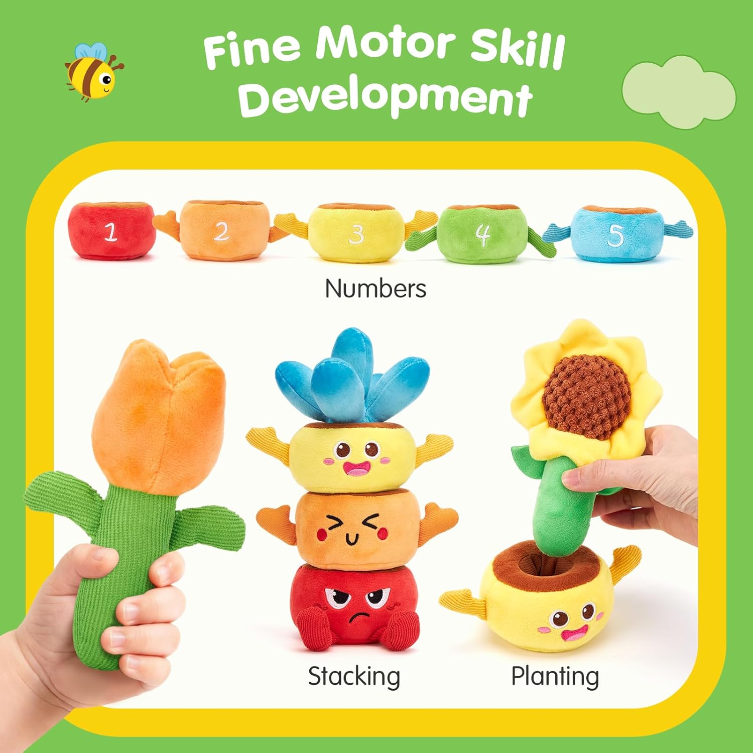Detalle 2 de hahaland Baby Sensory Toys 6-12 Months Montessori Toys