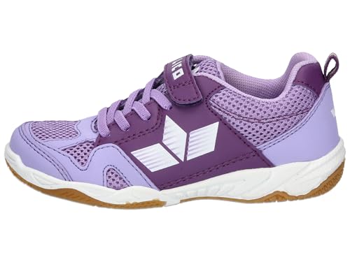 Detalle de Lico Unisex Hallenturnschuhe VS Kinder Sport – Lila/Weiß, EU 36