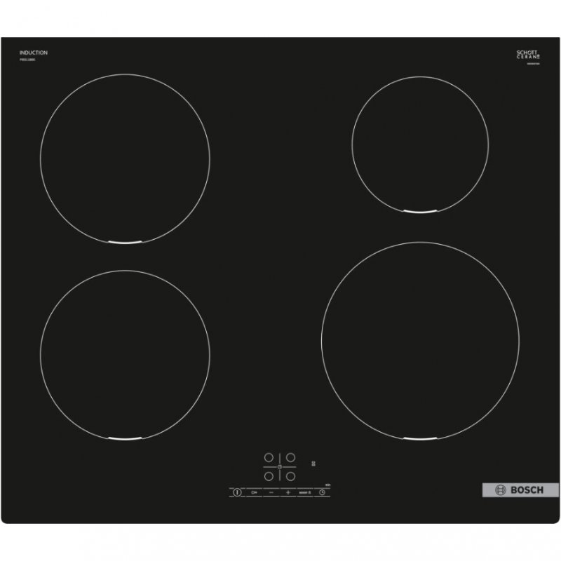 Detalle de Bosch PIE611BB5E placa de inducción 60 cm