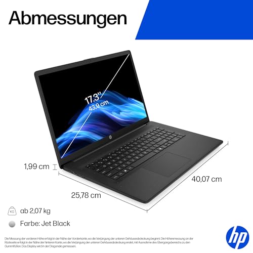 Thumbnail 7 de HP Laptop 17,3" HD+ mit Intel N200, 8GB RAM, 256GB SSD – flexibel für Homeoffice und Studium