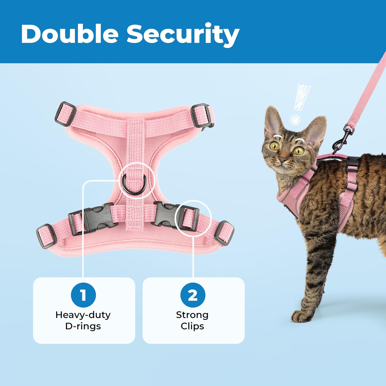 Detalle 1 de Voyager Cat Harness and Leash, Small