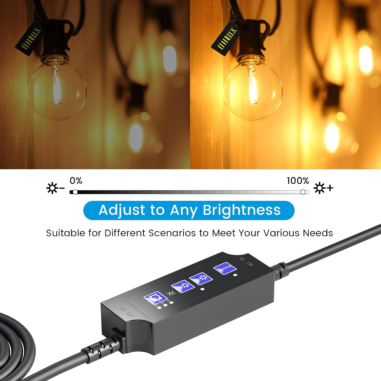 Thumbnail 6 de OHLUX Smart Outdoor Dimmer for String Lights, 360W, IP65, Timer