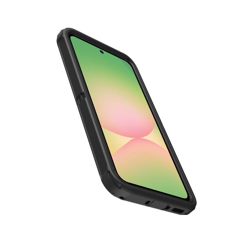 Detalle 2 de OtterBox Defender Series Cover Silicona Negra para Galaxy A56 5G — máxima protección en triple capa