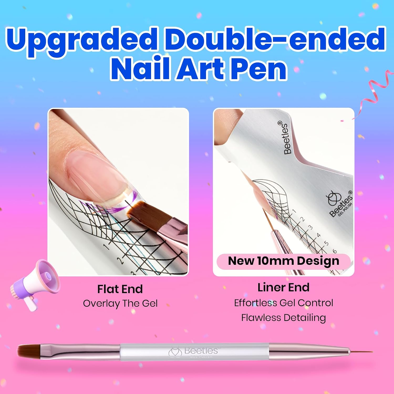 Detalle 2 de Beetles Builder Gel Nail Kit (Clear, Nude, Pink) — 9-in-1 hard gel for extensions & sculpting