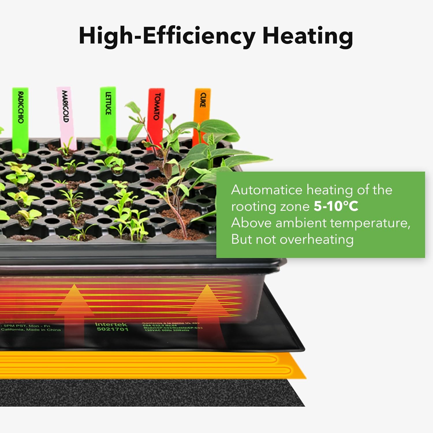 Thumbnail 4 de Durable Seedling Heat Mat 10"×20" for Seedlings 🌱