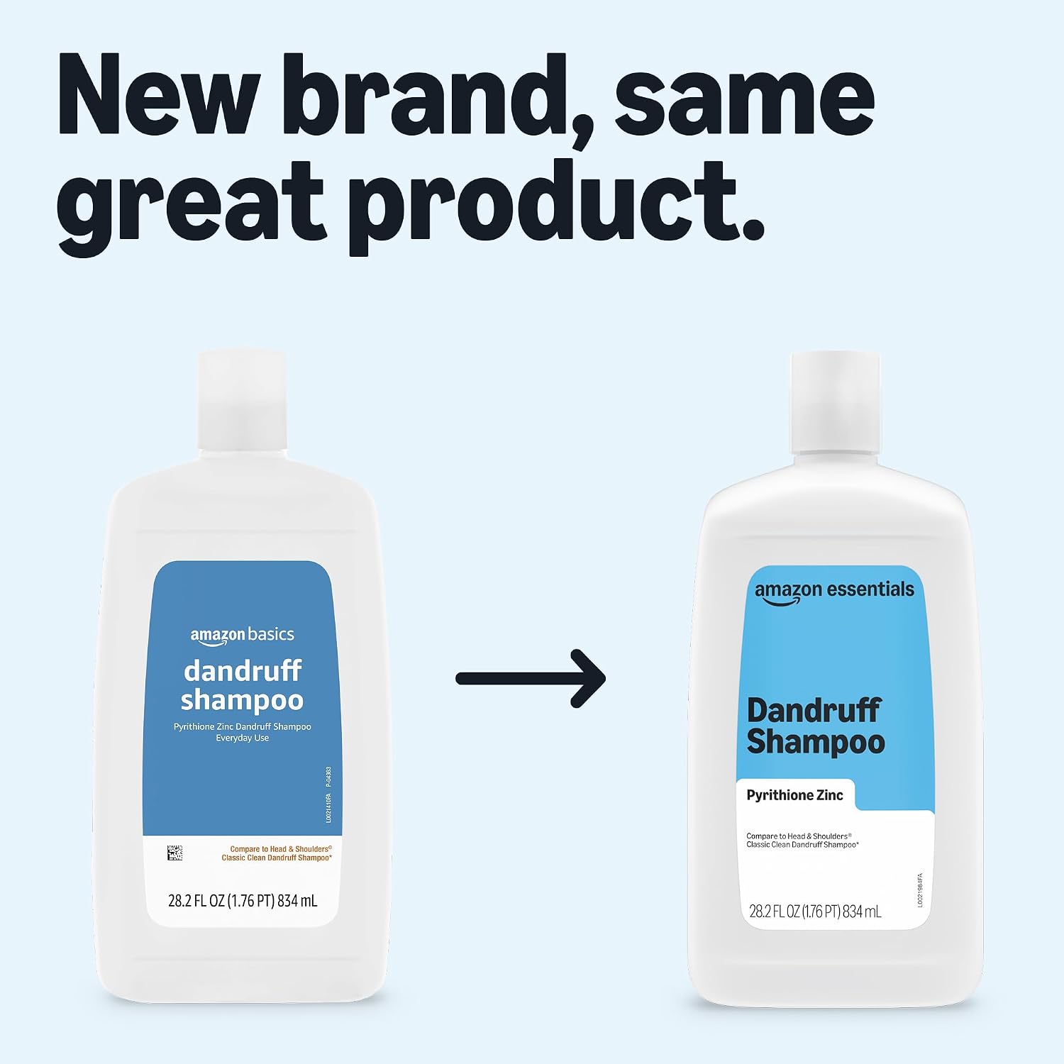 Detalle 2 de Amazon Basics Anti-Dandruff Shampoo for Itchy Scalp, Normal to Oily Hair (28.2 oz, 4-Pack)