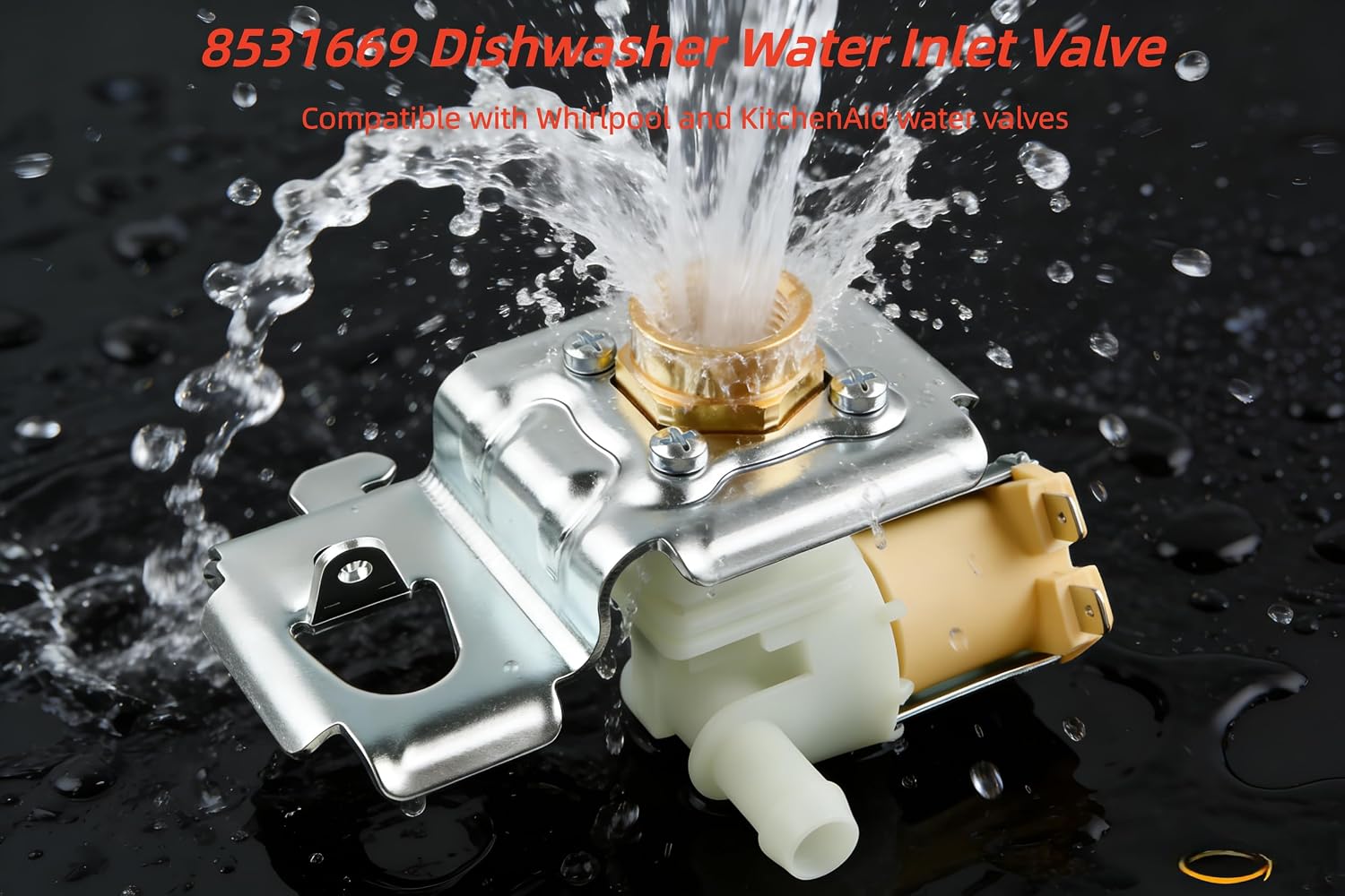 Detalle 2 de UAOPL WP8531669 8531669 Dishwasher Water Inlet Valve for Whirlpool