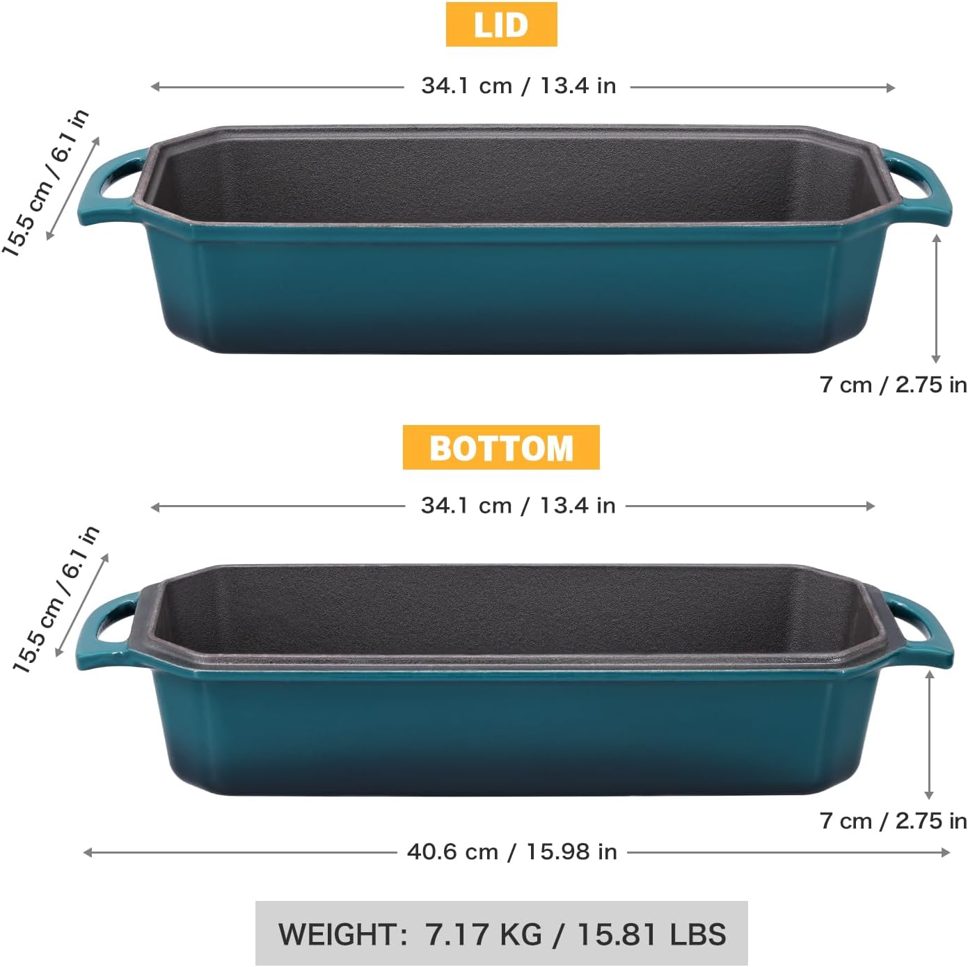 Thumbnail 2 de Cast Iron Bread Pan 13x5